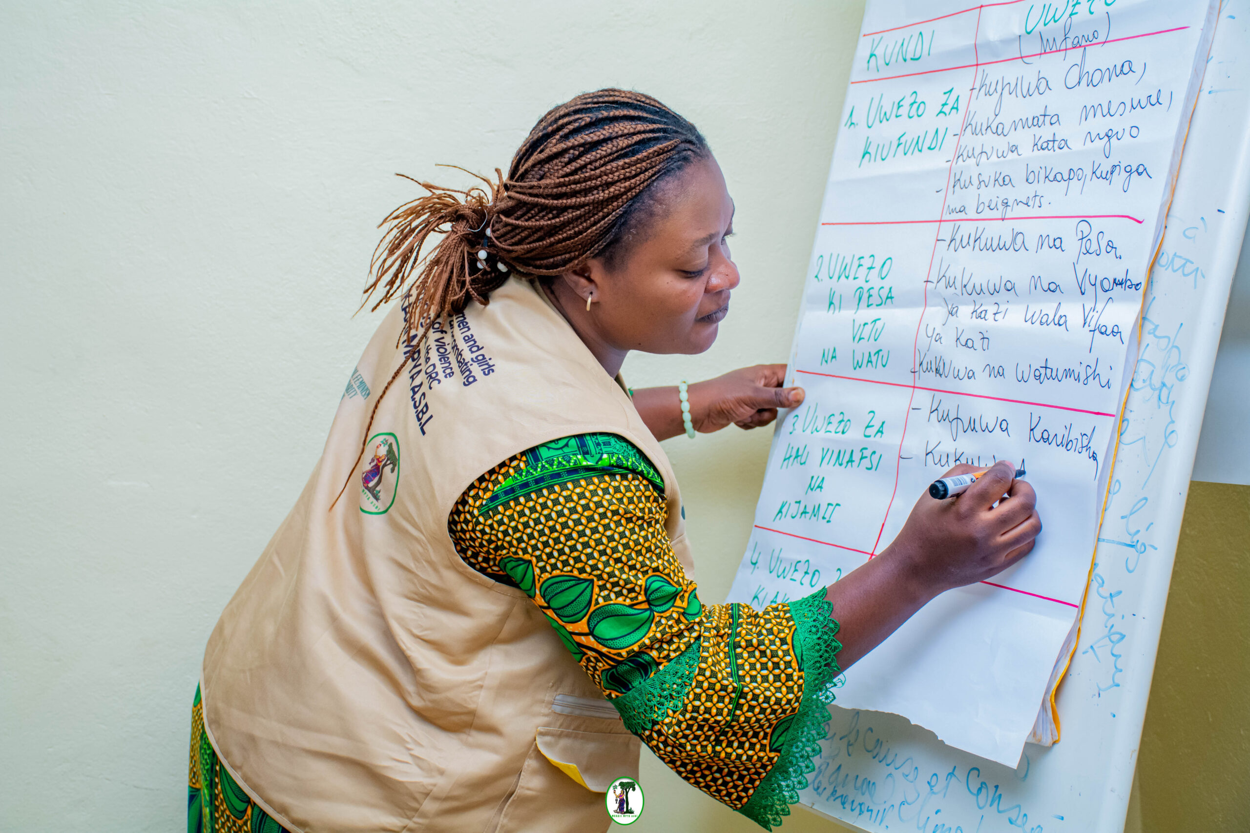 MKAAJI MPYA rassemble et accompagne les femmes et filles pour briser le cycle et bâtir un avenir sans violences dans et autour des sites miniers.